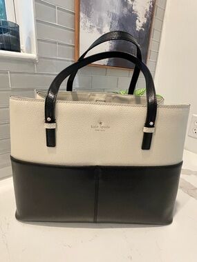 kate spade Large Two-Tone Leather Tote
